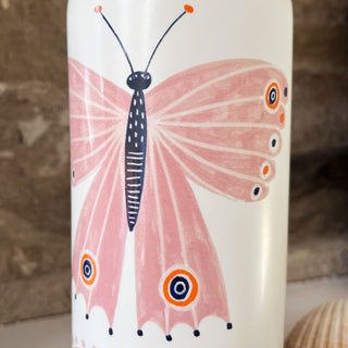 Ceramic Bottle Vase - Butterfly