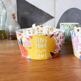 **NEW!** Sing Your Own Song Ceramic Bowl