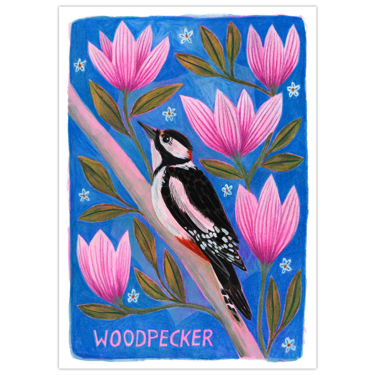 Woodpecker Bird Art Print