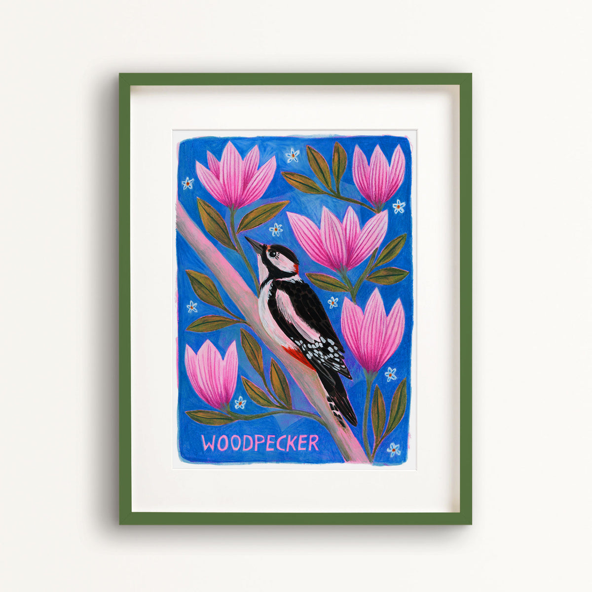 Woodpecker Bird Art Print