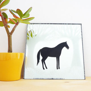 Woodland Horse Original Mirror Artwork