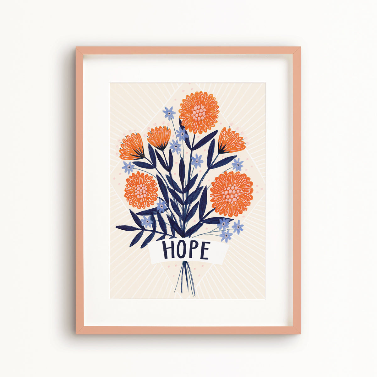 Hope Floral Art Print