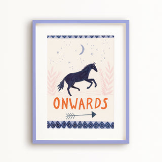 Onwards Horse Art Print