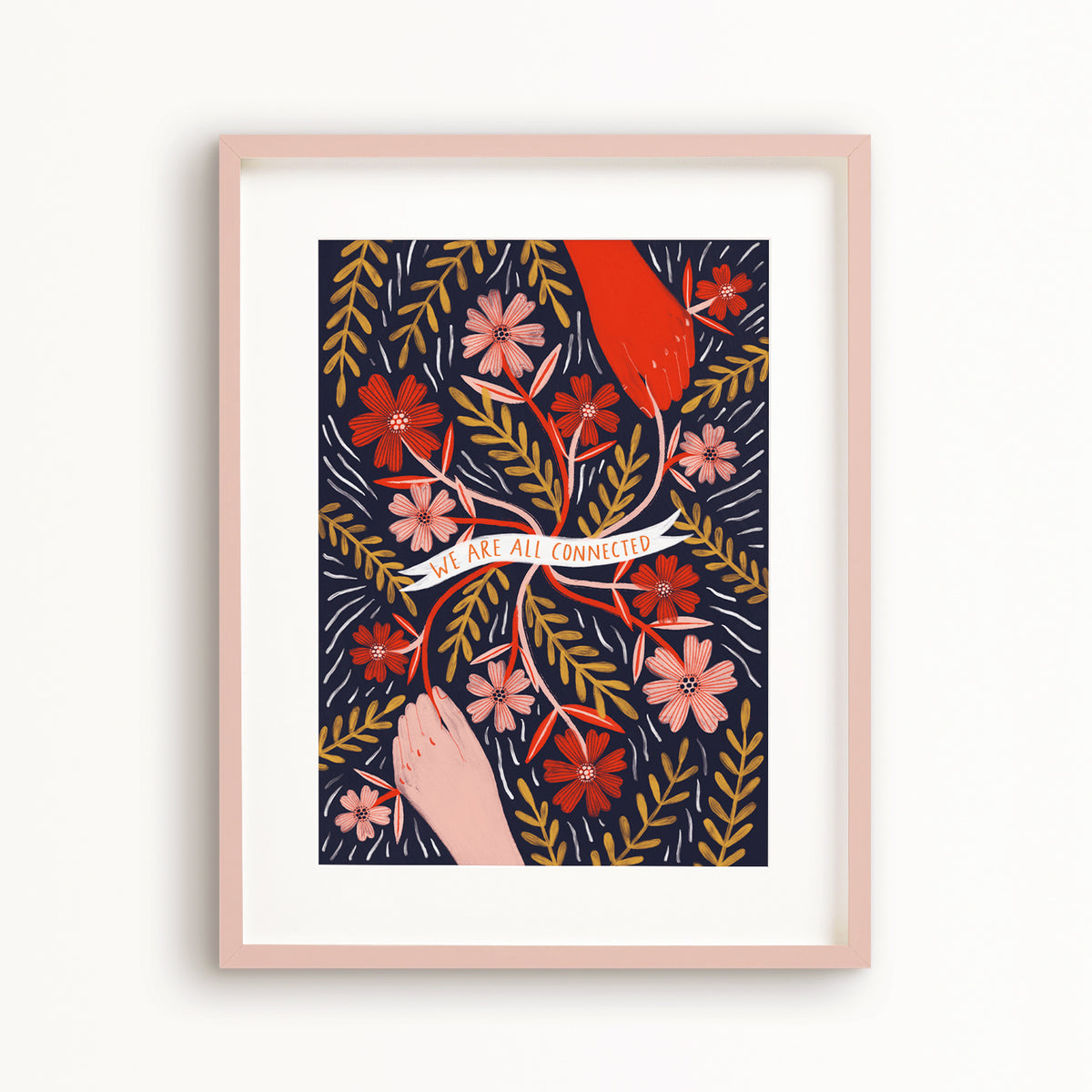 We Are All Connected Art Print