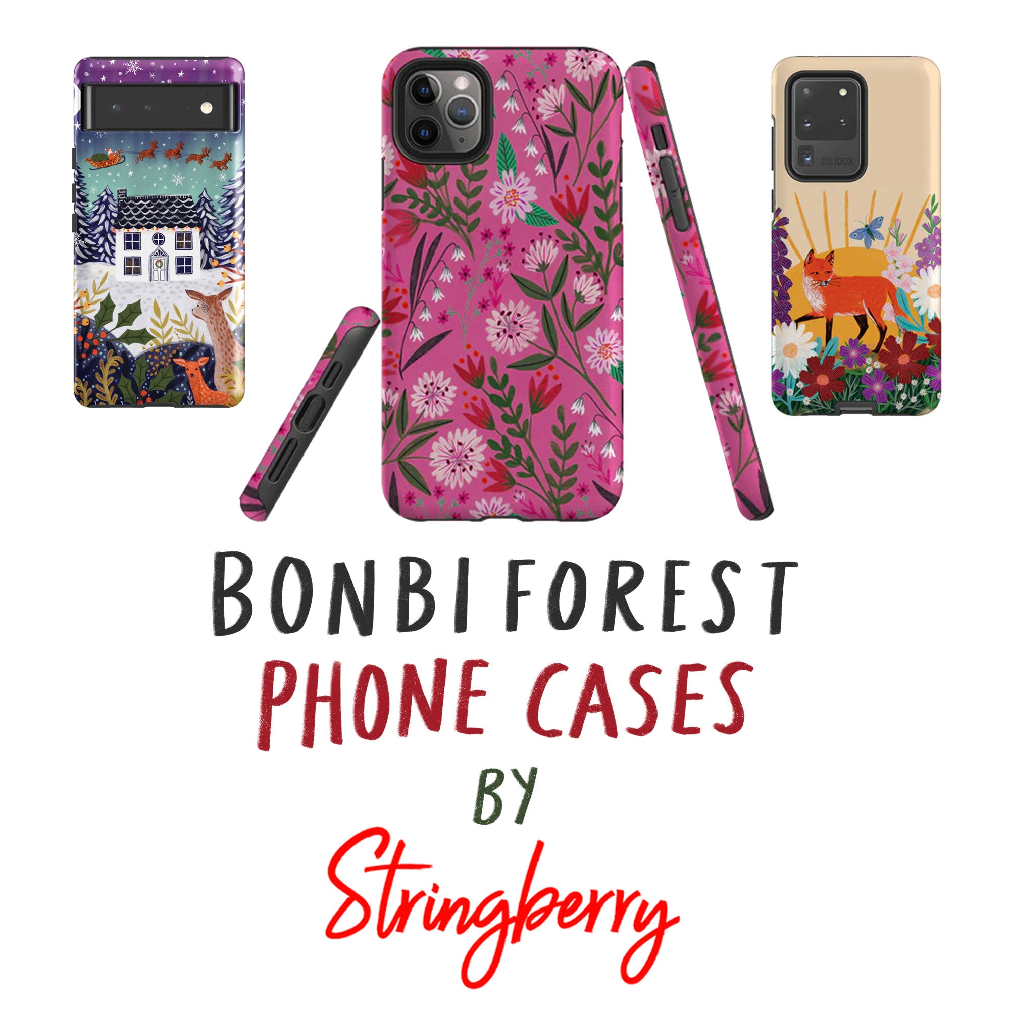 Bonbi Forest X Stringberry Mobile Phone Cases