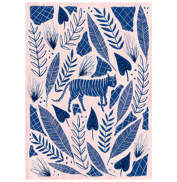 Camouflage Cat Art Print