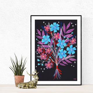 Night Bouquet Poster
