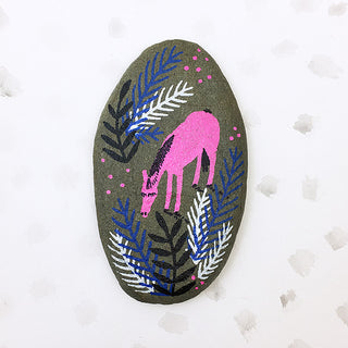 Art Stone - Grazing Pink Horse - 2017