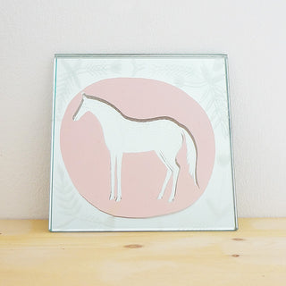 Little Pink Horse Original Mirror Artwork