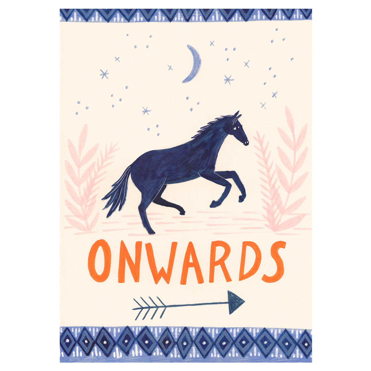 Onwards Horse Art Print