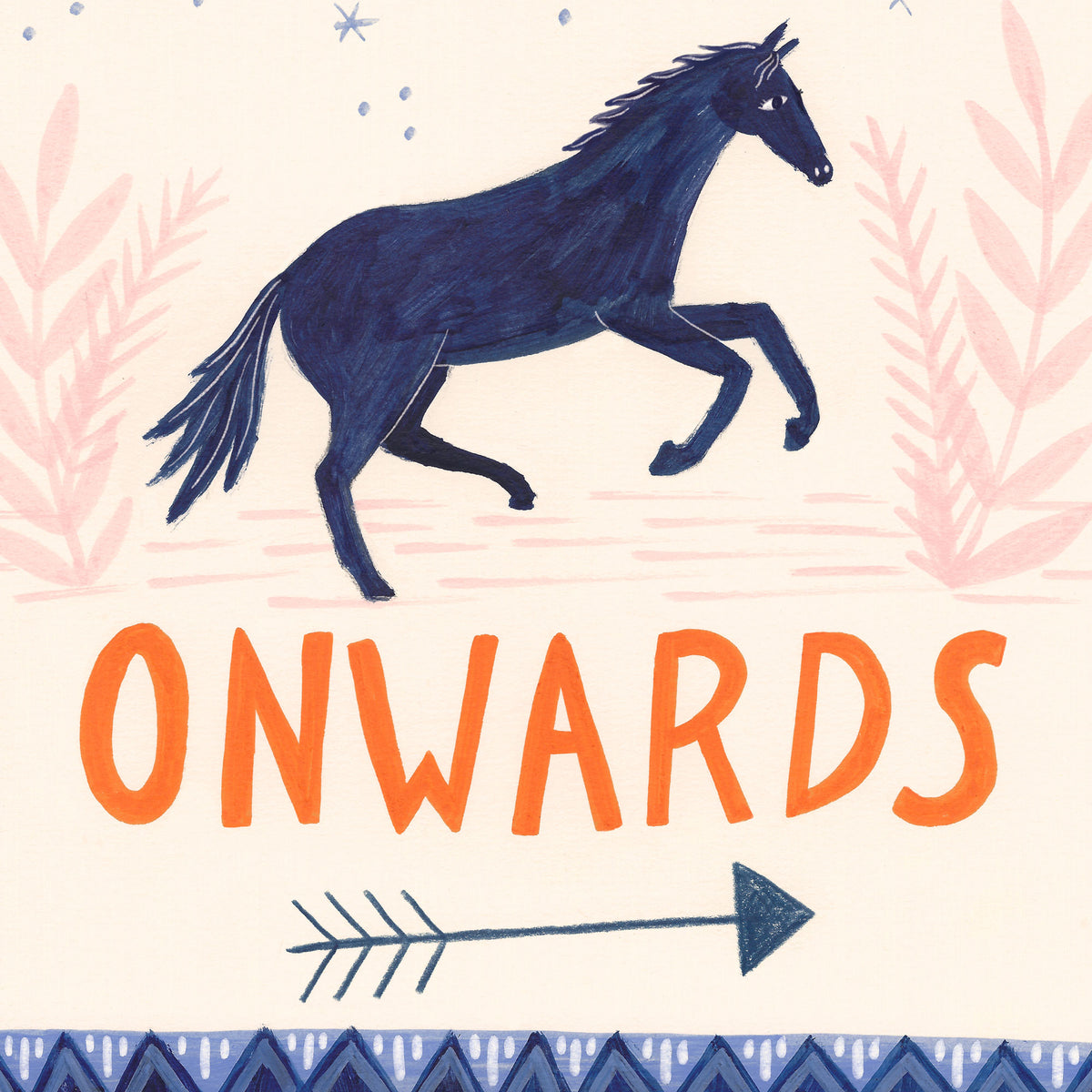 Onwards Horse Art Print