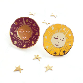 Limited Edition Celestial Bodies Sun Enamel Pin Badge - 2018