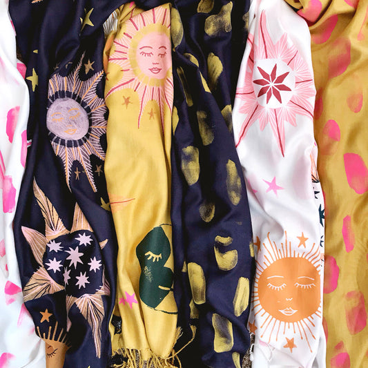 Celestial Bodies Textile Screen Print
