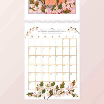 ** PRE-ORDER! ** Birth Birds and Birth Flowers Calendar 2027