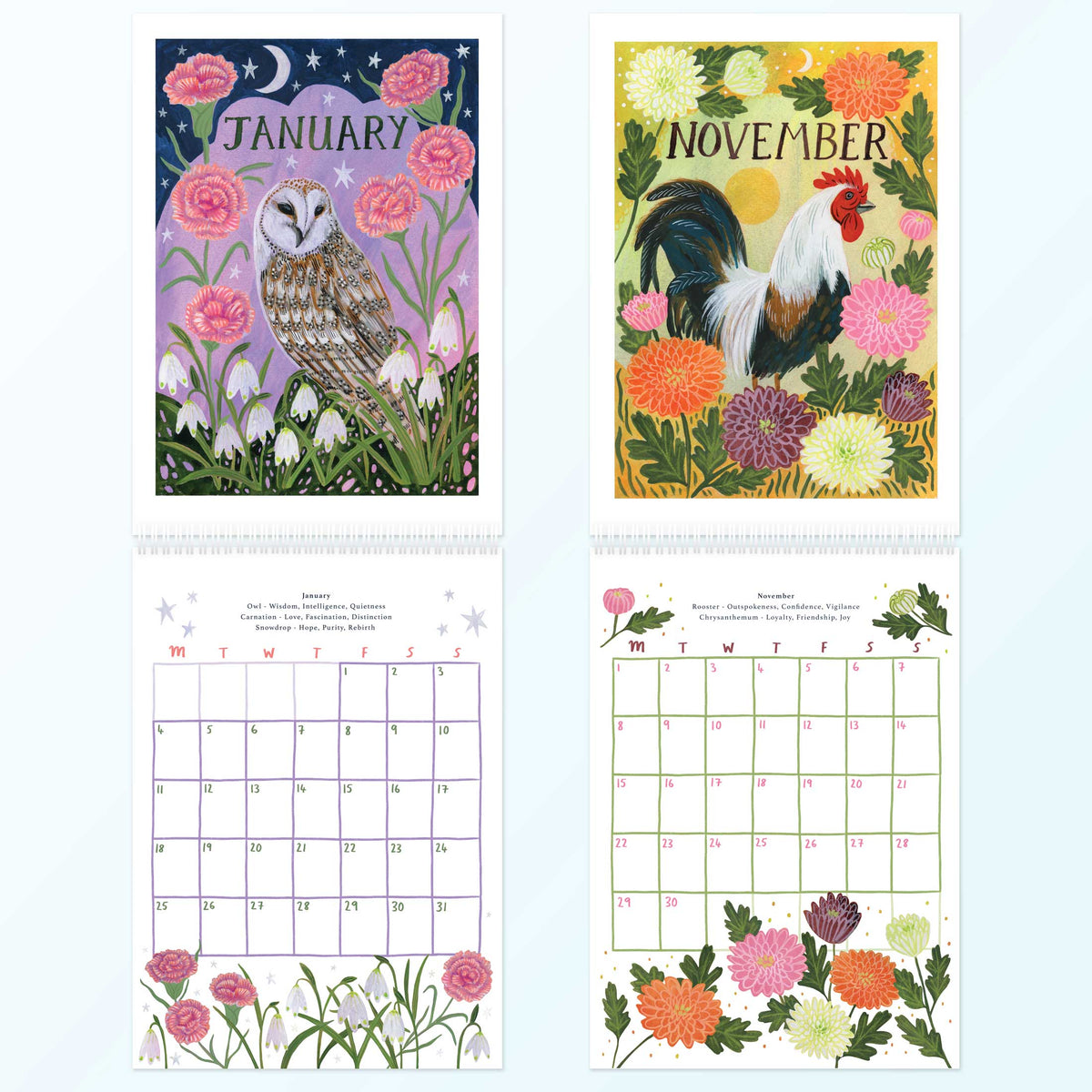 ** PRE-ORDER! ** Birth Birds and Birth Flowers Calendar 2027