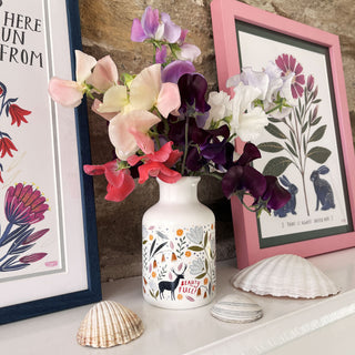 Ceramic Bottle Vase - Beauty Full