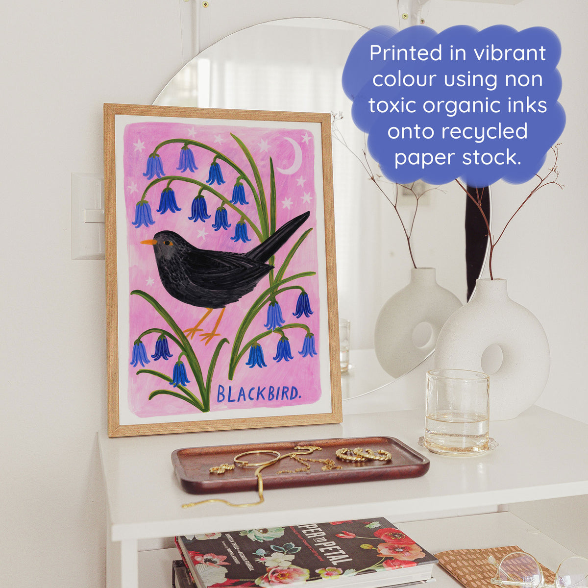 Blackbird Bird Art Print