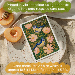 **NEW!** Bluetit Bird Greetings Card