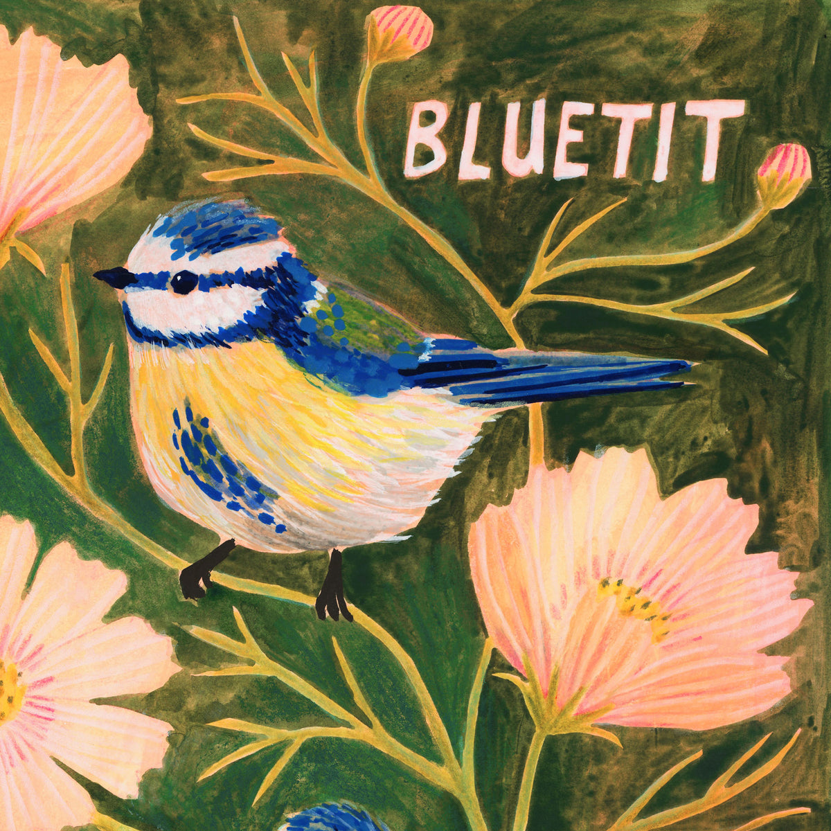 Blue Tit Art Print