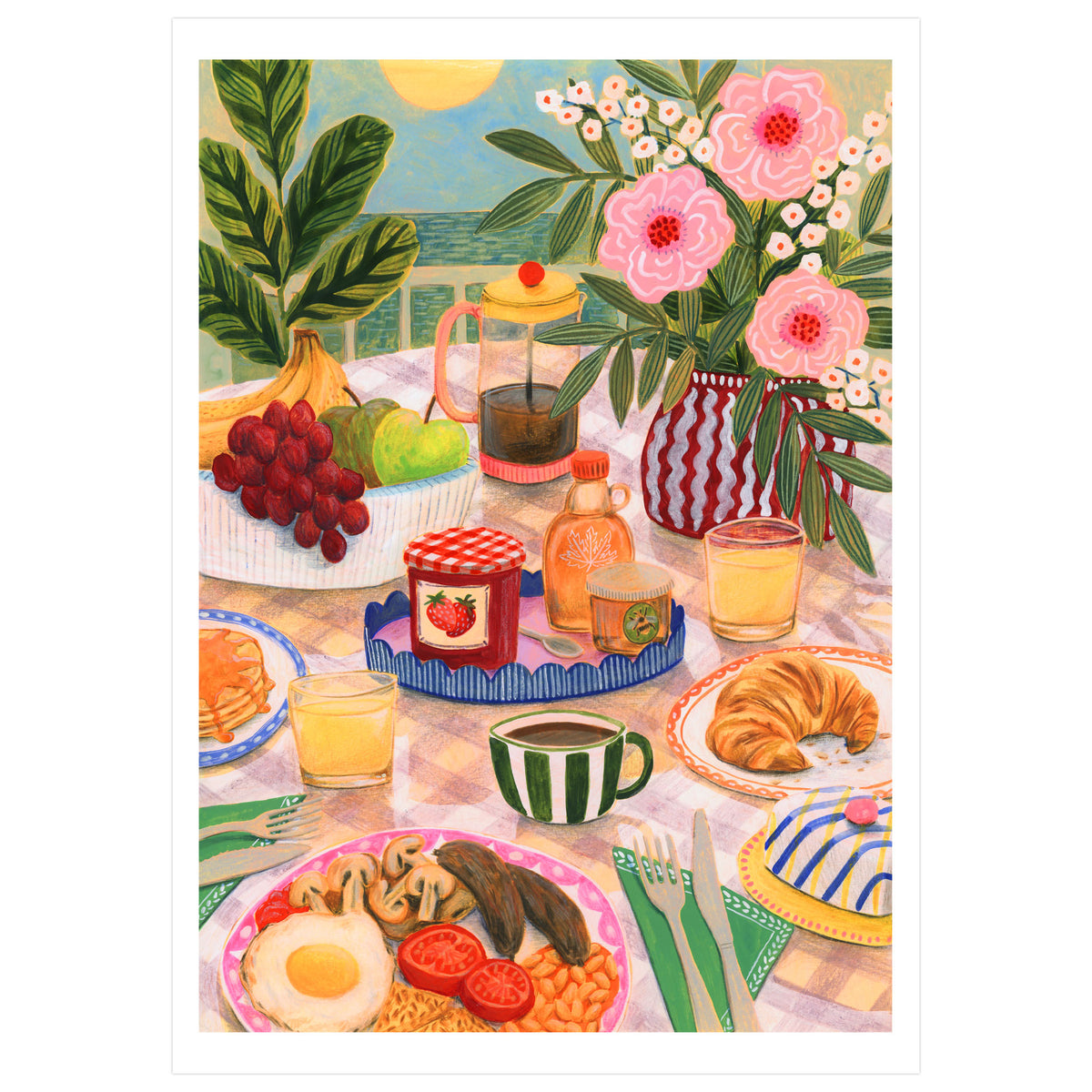 Sunshine Breakfast Art Print