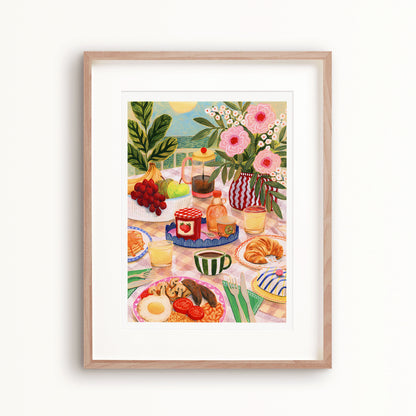 Sunshine Breakfast Art Print