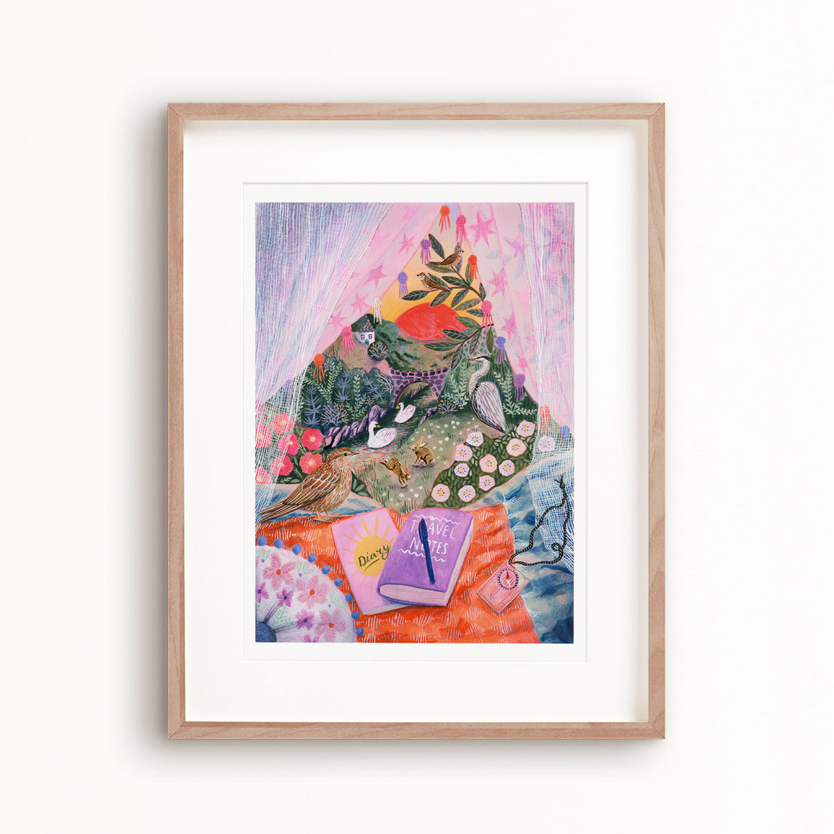 Camping Trip Travel Art Print