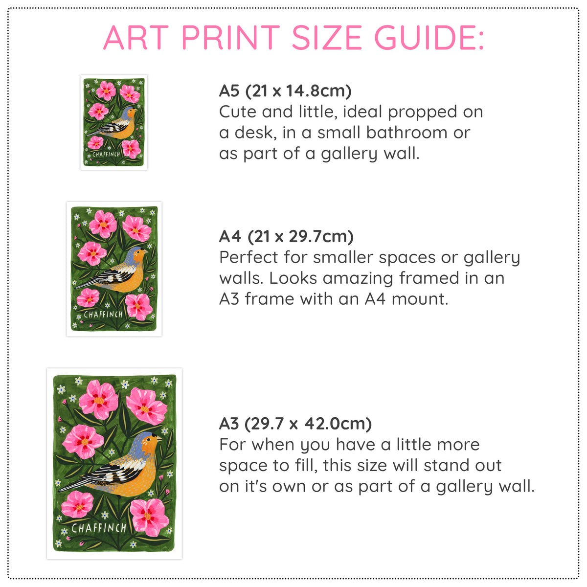 Chaffinch Bird Art Print