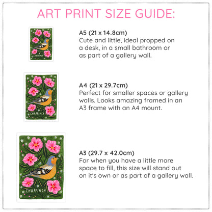 Chaffinch Bird Art Print