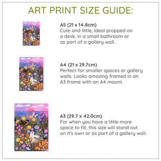 Clifftop Meadow Art Print
