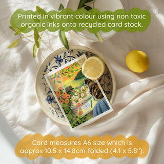 **NEW!** Seaside Cat Greetings Card