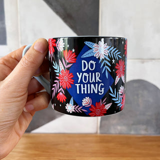 Do Your Thing Pale Blue Ceramic Mug