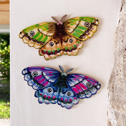 Emperor Moth Wooden Wall Art Decoration