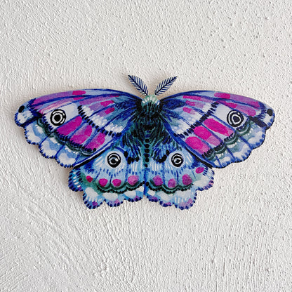 Emperor Moth Wooden Wall Art Decoration