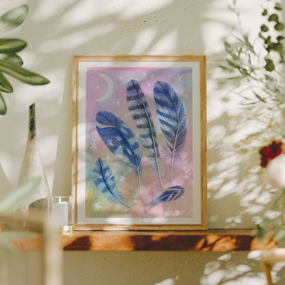 Feather Collection Art Print