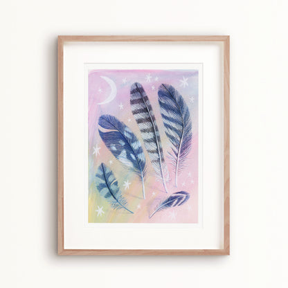 Feather Collection Art Print