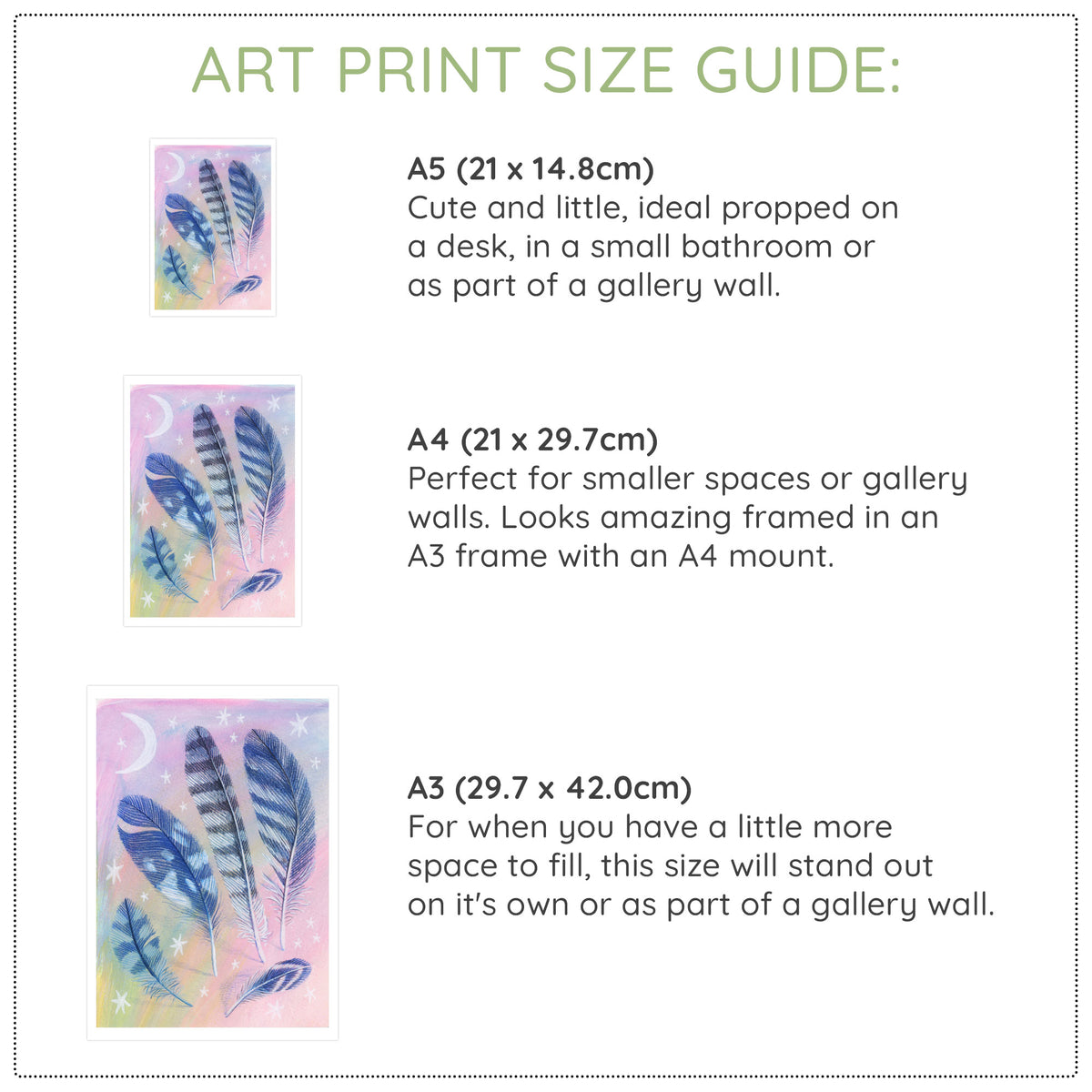 Feather Collection Art Print