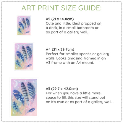 Feather Collection Art Print
