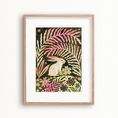 Fern Bunny Art Print