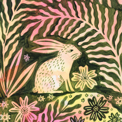 Fern Bunny Art Print