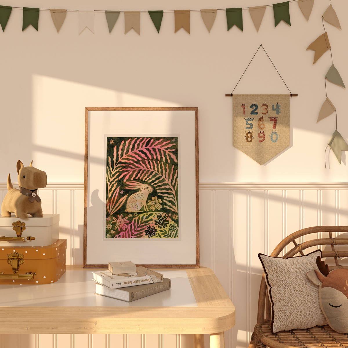Fern Bunny Art Print