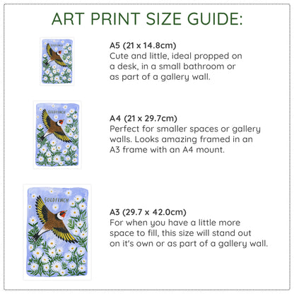 Goldfinch Bird Art Print