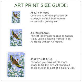 Goldfinch Bird Art Print