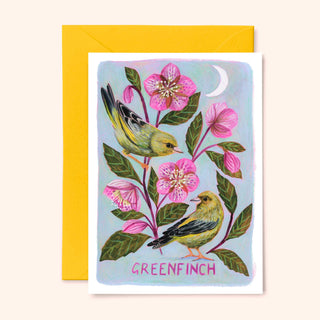 **NEW!** Greenfinch Bird Greetings Card