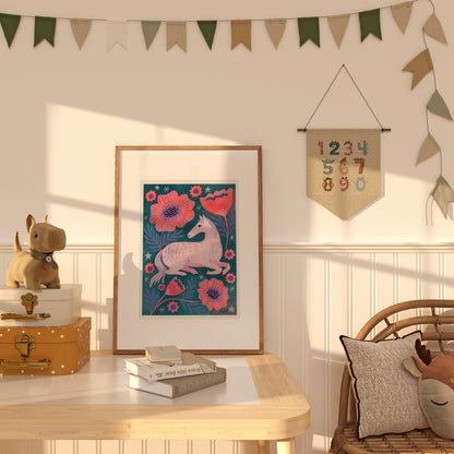 Horse Sized Flowers Art Print