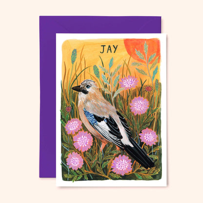 Jay Bird Greetings Card