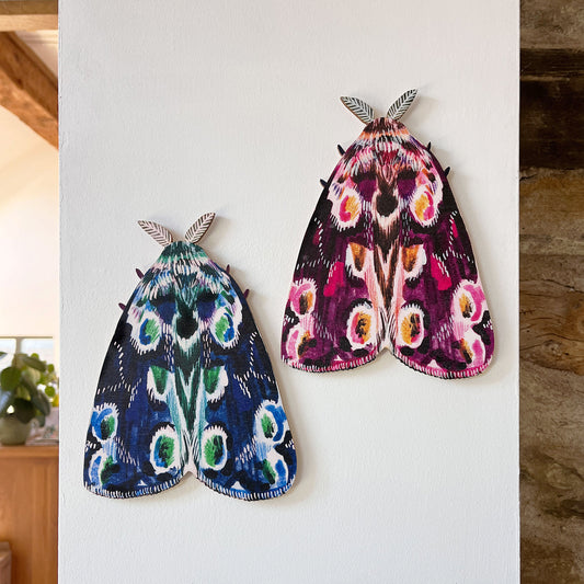 Large Moth Wooden Wall Art Decoration