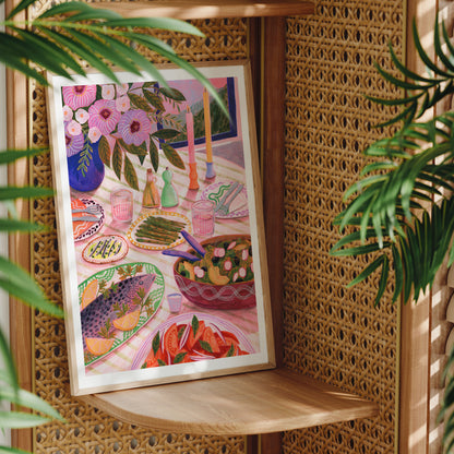 Mediterranean Feast Art Print