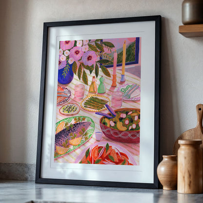 Mediterranean Feast Art Print