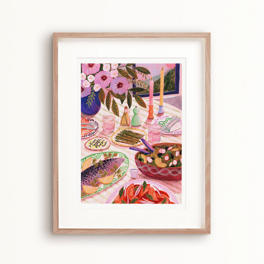 Mediterranean Feast Art Print