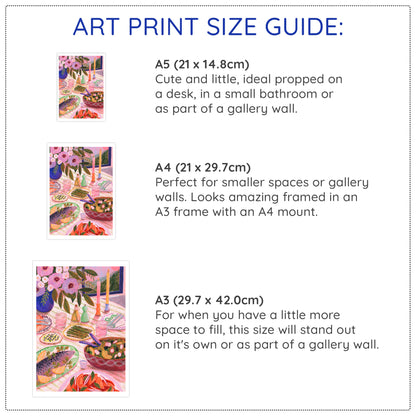 Mediterranean Feast Art Print